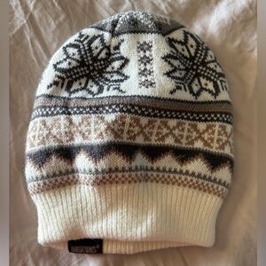 MukLuk Winter Knit Beanie with Nordic Pattern - Kid’s sized Cabincore